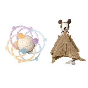 Манхэттен грасп болс, силиконовый прорезыватель и успокаивающая игрушка, развивающая игрушка для малышей 0-3 месяцев Disney