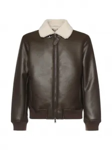 Куртка с воротником из шерпы LIU JO, коричневый