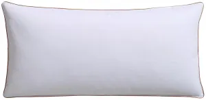 Перьевая подушка RIBECO "Элла", наполнитель: перья и пух, чехол: хлопок, (1 шт.), 80х80 см, белый