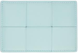 Синий держатель для кассеты Bottega Veneta, Teal washed gold