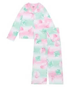 Детский комплект пижамы Wicked Printed Top and Pants, 2-Piece, для девочек 4-10 лет Ame, мультиколор