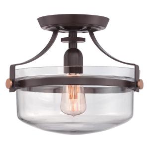 Потолочный светильник Elstead Lighting, 33x26,7 см, цвет темно-коричневый/бронзовый
