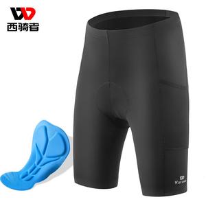 Шорты унисекс West Rider для велоспорта весенне-летние быстросохнущие 2XL, черный