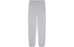 Штаны для бега maison kitsuné с эластичной талией и нашивкой в виде лисьей головы Maison Kitsune, серый