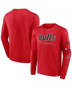Футболка с длинным рукавом Chicago Bulls Baseline для мужчин Fanatics