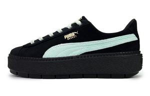 Кроссовки Puma Platform Trace Skateboarding Shoes Women's Low-top Black/green, светло-зеленый