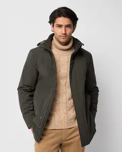 Мужская парка с капюшоном Pertegaz, темно-зеленый