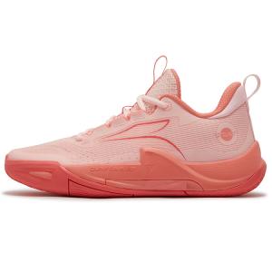 361° Баскетбольные кроссовки мужские с низким верхом, с амортизаторами, противоскользящие и износостойкие, розовые