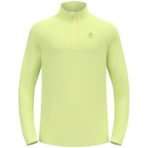 Средний слой, застежка-молния 1/2, базовый Odlo, цвет shadow lime