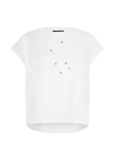 Футболка Ella с логотипом Moorer, белый