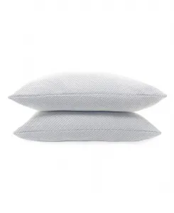 Комплект из двух стандартных вязаных подушек угольного цвета Nautica, белый