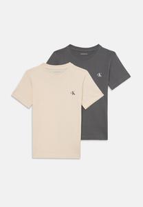 Футболка Calvin Klein Jeans MONOGRAM 2 PACK UNISEX, Granite Gray / Whitecap Gray/Grey