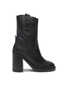 Ботильоны на блочном каблуке KARL LAGERFELD, черный