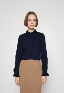 Блузка mattie с отворотом на пуговицах Mos Mosh, Night Blue