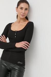 Угадай длинный рукав Guess, черный