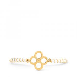 Жесткий браслет с морской эмалью Louis Vuitton, белый