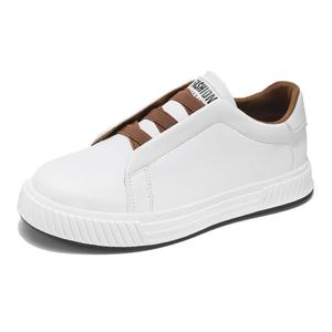 SHOUBA Мужские низкие скейтерские кеды белые, цвет White