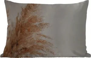 Подушка для улицы - Трава - Растения - Природа - Пампасная трава - 60 x 40 см - Устойчива к погодным условиям - Подушка для отдыха - Декоративная подушка - Подушка для дома MuchoWow