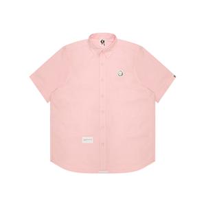 Рубашка из хлопка с аппликацией логотипа Aape, розовый