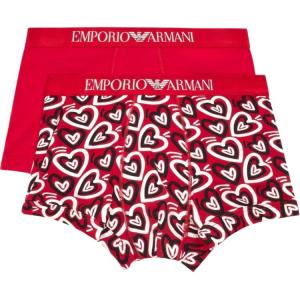 SS25 Трусы мужские 2 шт EMPORIO ARMANI, красный