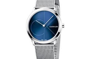 Calvin Klein Часы CK/ CK Quartz Wrist Watch Quartz Movement Stainless Steel Strap 35mm Blue Dial Unisex K3M2212N