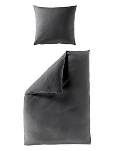 Постельное белье из сатина Мако, однотонное, антрацитового цвета JACK, 200x200 см