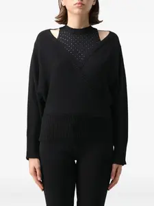 Свитер с вырезами Simona Corsellini, черный