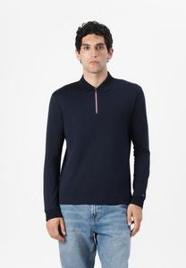 Поло Tommy Hilfiger ZIP INTERLOCK, Desert Sky/Dark Blue