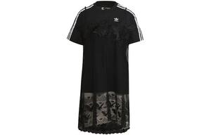 Adidas Originals Женские шорты-платье с рукавами, цвет Black