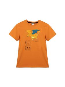 Футболка Пикачу для мальчиков, топ, рубашка, оранжевый Pokémon