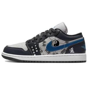 Баскетбольные кроссовки Air 1 Vintage женские с низким верхом, черный/серый Jordan