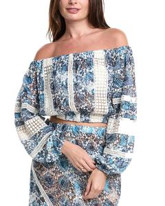 Рами Брук Айяна Топ Ramy Brook, синий