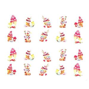 Наклейки для ногтей на водной основе № BN 820, AllePaznokcie