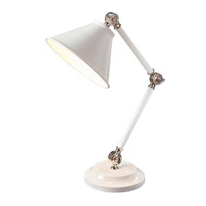 Настольная лампа Elstead Lighting, 21x52,3x21 см, белый/никельа