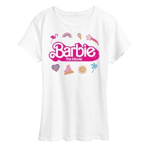 Футболка с логотипом Missy Plus Barbie The Movie Icons и графическим рисунком Licensed Character, белый