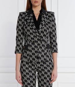 Блейзер Elisabetta Franchi Slim Fit, черный