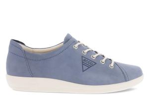 Кроссовки Soft 2.0 w на шнуровке Ecco, синий