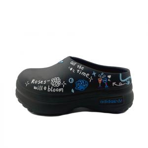 Adidas Originals Тапочки-мюли AdiFOM Stan Smith с закрытым носком, износостойкие, унисекс, черно-синие