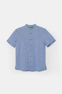 Детская льняная рубашка United Colors Of Benetton, синий