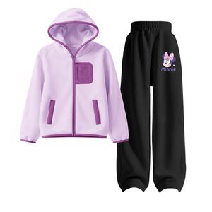Детская повседневная спортивная одежда Disney, фиолетовый