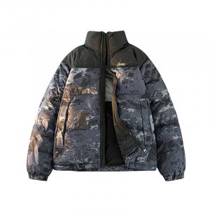 Пуховик Unisex с воротником стойкой утепленный Jeep, черный camouflage