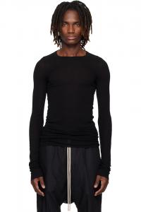 Футболка Temple rib ls Rick Owens, черный