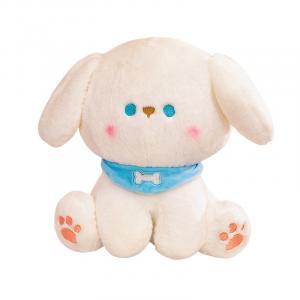 Мягкая игрушка милый щенок в шарфе плюшевая кукла Fat Fat Dragon, синий