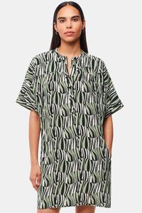 Миниатюрное зеленое/ платье с изображением тигра в шахматную клетку Whistles, зеленый