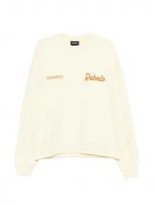 Хлопковая толстовка Dsquared2, желтый