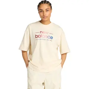 Футболка с коротким рукавом New Balance Ovs Grx, бежевый