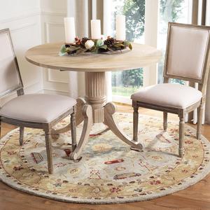 Ковер SAFAVIEH, 244 x 244 см, Anatolia Collection Ivory/Gold AN543C ручной работы традиционный восточный премиум шерстяной