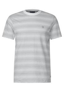Классическая футболка Street One MEN Shirt, цвет grey/white