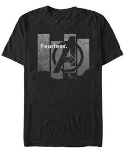 Мужская футболка с коротким рукавом Marvel Avengers Endgame Fearless Panel Fifth Sun, черный