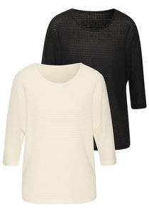 Свитер VIVANCE, кремовый/черный